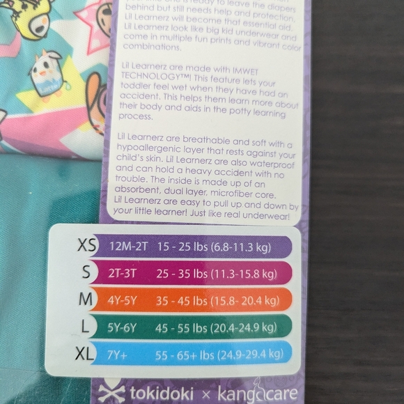Tokidoki Lil Learnerz Training Pants XS - Picture 2 of 6